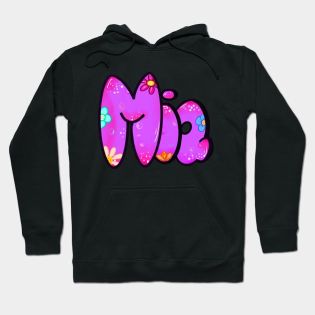 Mia personalized custom name Mia Hoodie by Artonmytee